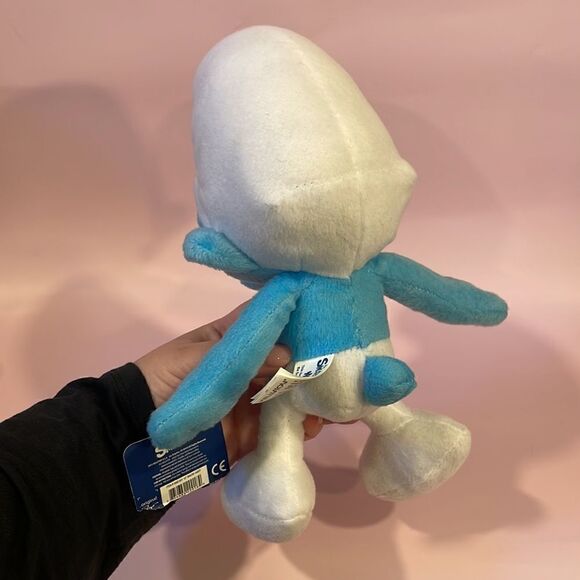 SMURF The Smurfs 11" Plush 2013 Kelly Toys NWT Excellent Condition Blue & White - Picture 3 of 9